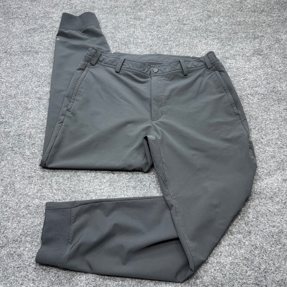 Mack Weldon Radius Flex Jogger Pants Mens Medium Charcoal Grey Tech Stretch